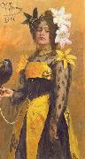 Ilya Yefimovich Repin Portrait of Lydia Kuznetsova Sweden oil painting artist